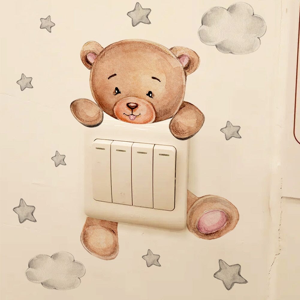 Stickybear™ - Sticker ourson décoratif | Chambre d'enfants - Douceur Bébé