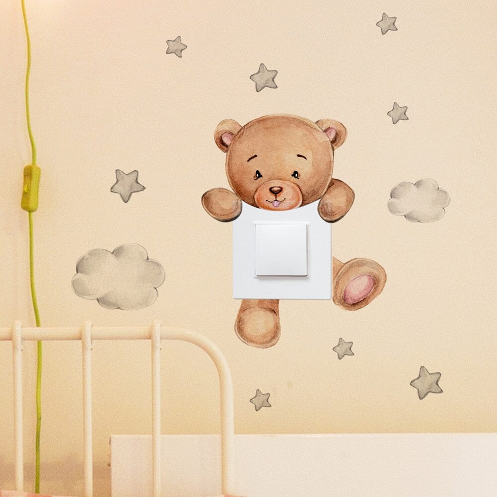 Stickybear™ - Sticker ourson décoratif | Chambre d'enfants - Douceur Bébé